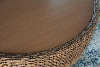 Ashley Express - Double Point Round Cocktail Table