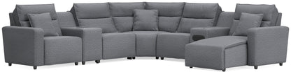 Modmax II 7-Piece Power Reclining Sectional with Chaise and Audio System