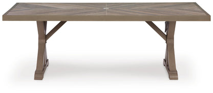 Laguna Heights RECT Dining Table w/UMB OPT