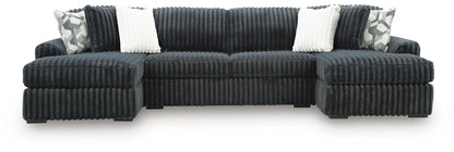 Midnight-Madness 3-Piece Double Chaise Sectional