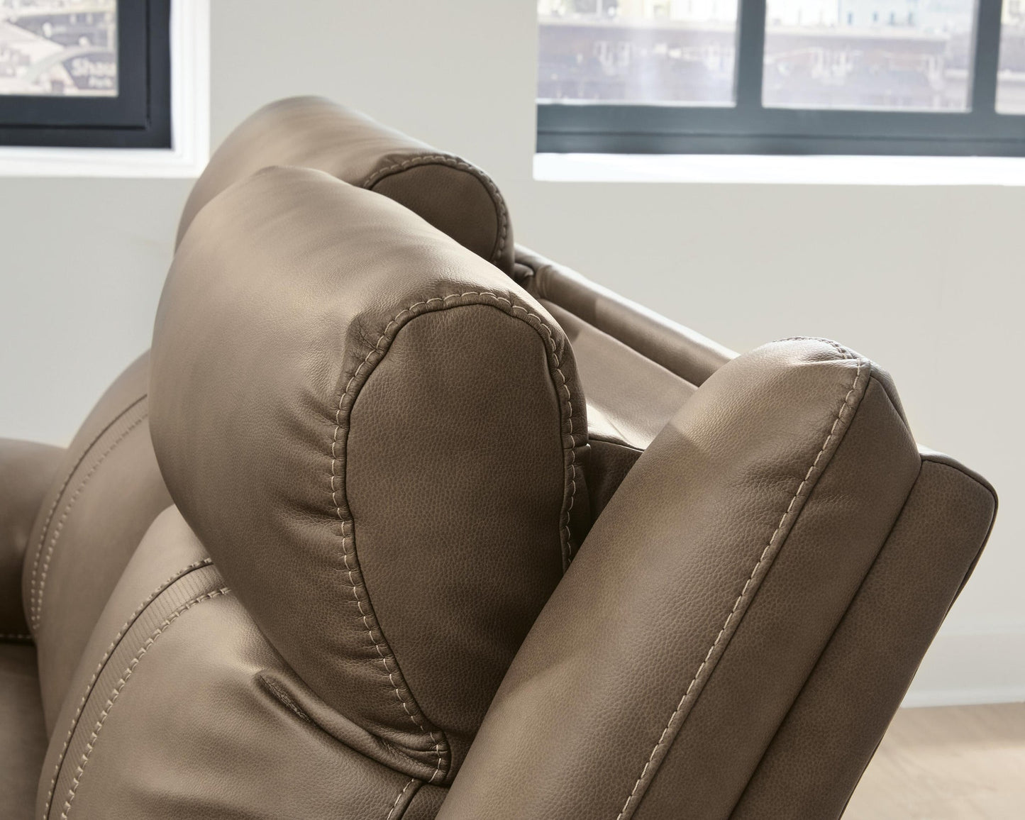 Max-Momentum 3-Piece Power Reclining Sectional Loveseat with Audio Console