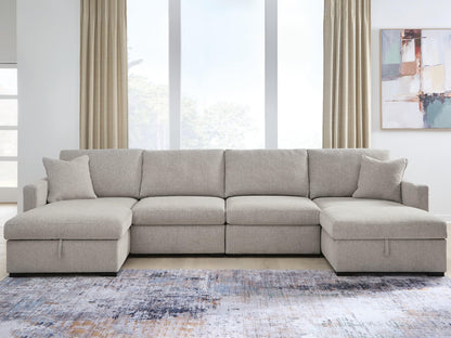 ModMax Luxe 4-Piece Double Storage Chaise Sectional