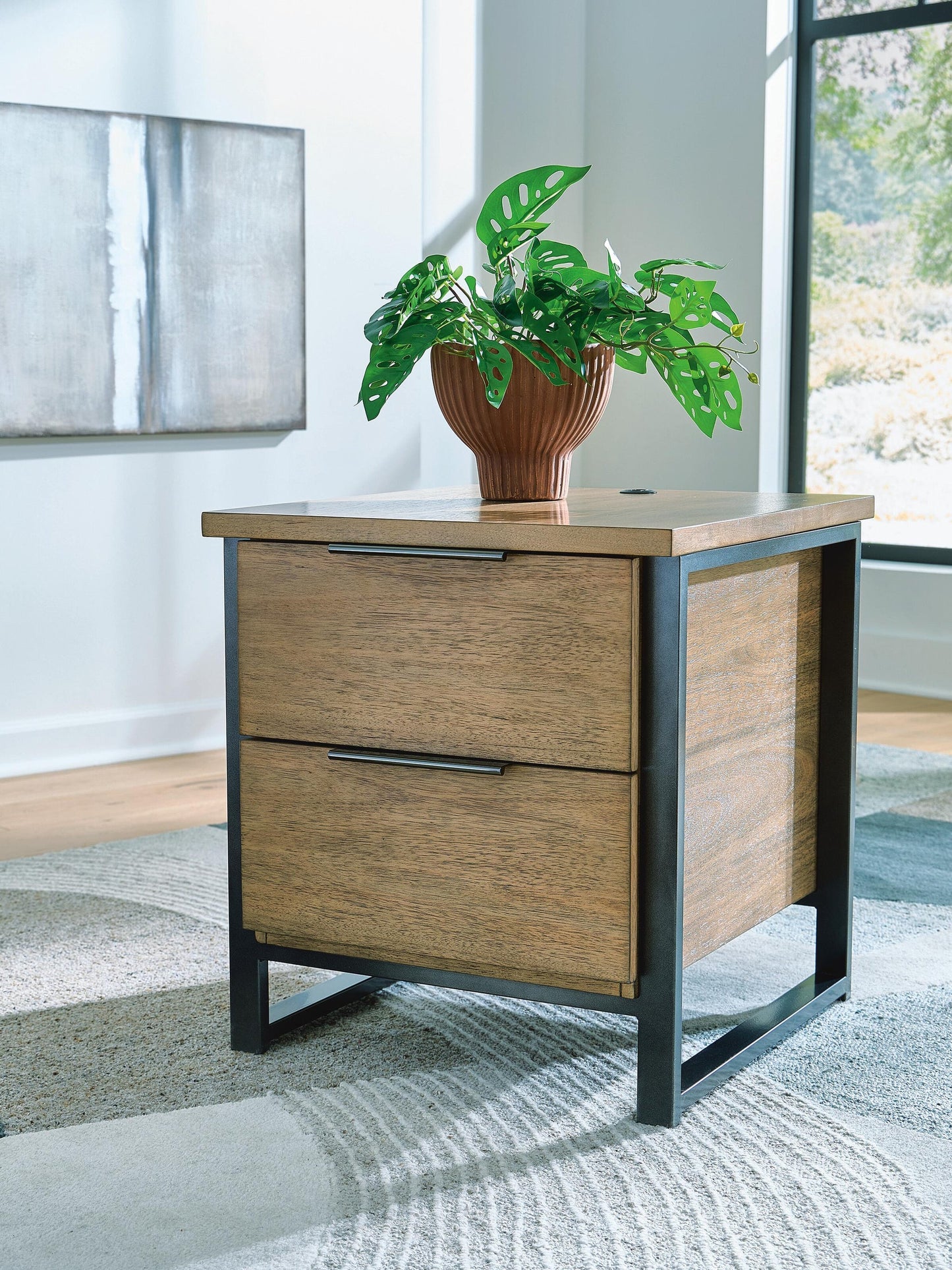 Ashley Express - Montia Rectangular End Table
