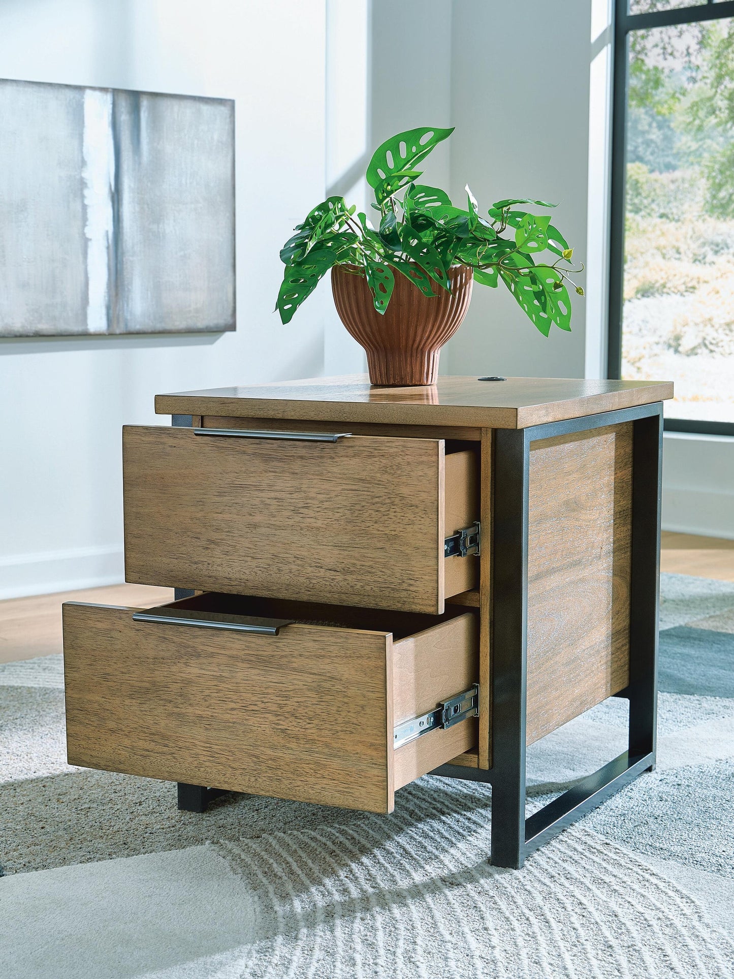 Ashley Express - Montia Rectangular End Table