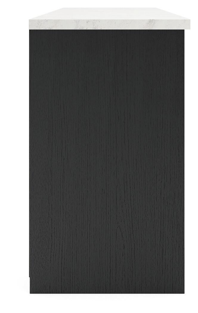 Cadmori XL TV Stand w/Fireplace Option