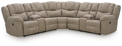 Pearce-Pike 3-Piece Reclining Sectional with Double Console
