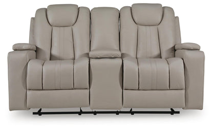 Elevate Edges Glider REC Loveseat w/Console