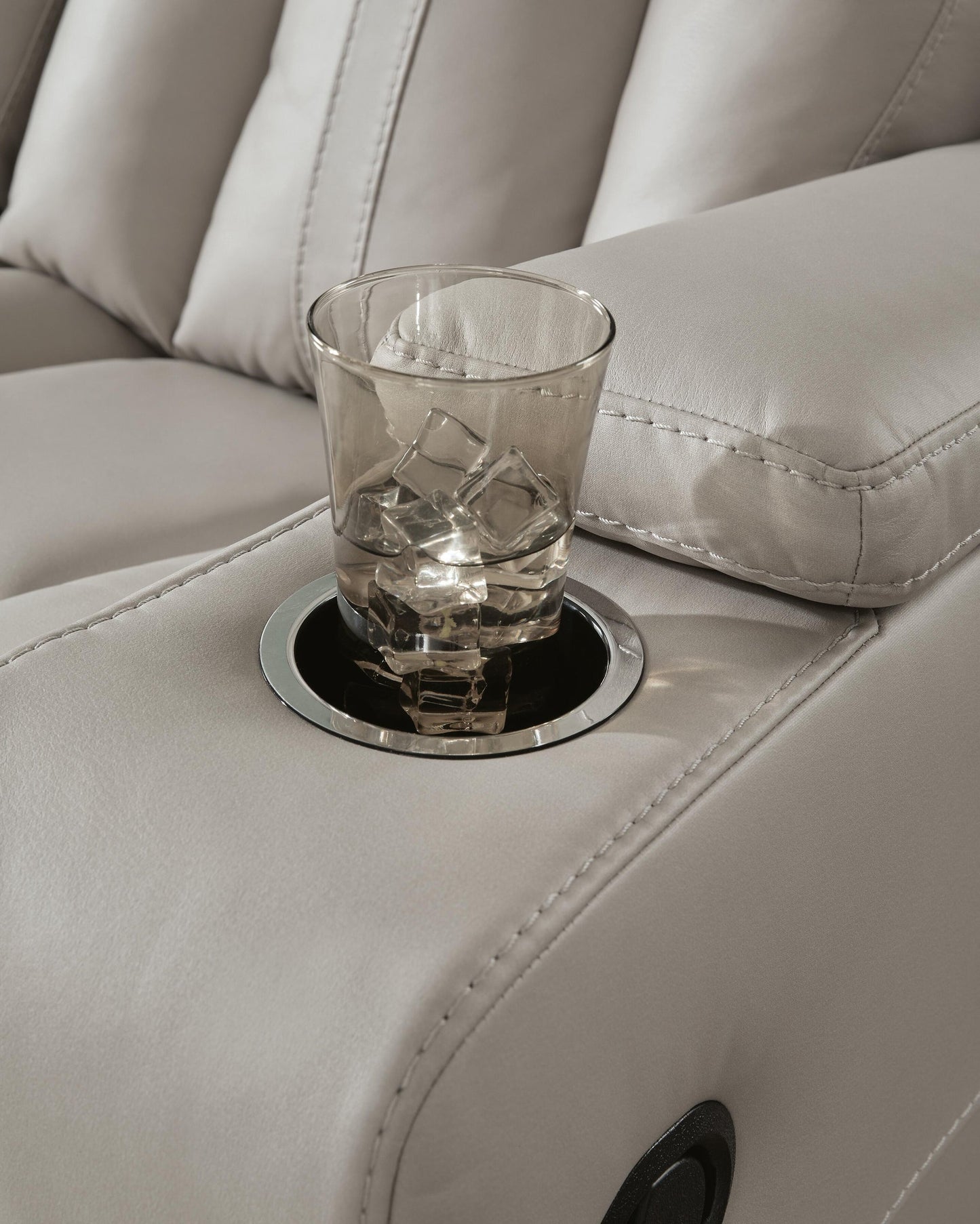 Elevate Edges Glider REC Loveseat w/Console