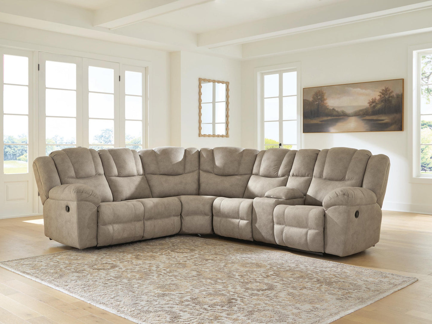 Pearce-Pike 3-Piece Reclining Sectional with Console