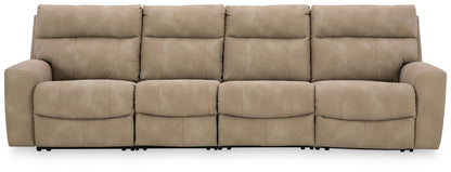 Next-Gen Durapella 4-Piece Power Reclining Sectional