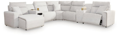 Modmax II 7-Piece Power Reclining Sectional with Chaise and Audio Console