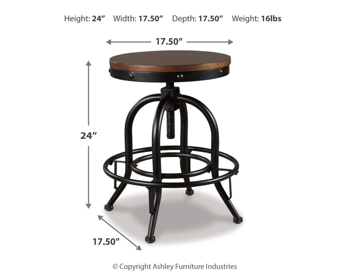 Ashley Express - Valebeck Counter Height Dining Table and 4 Barstools