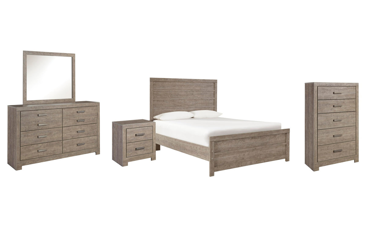 Culverbach Full Panel Bed, Dresser, Mirror, Chest and Nightstand