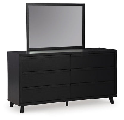 Danziar Queen Panel Headboard, Dresser, Mirror and Nightstand