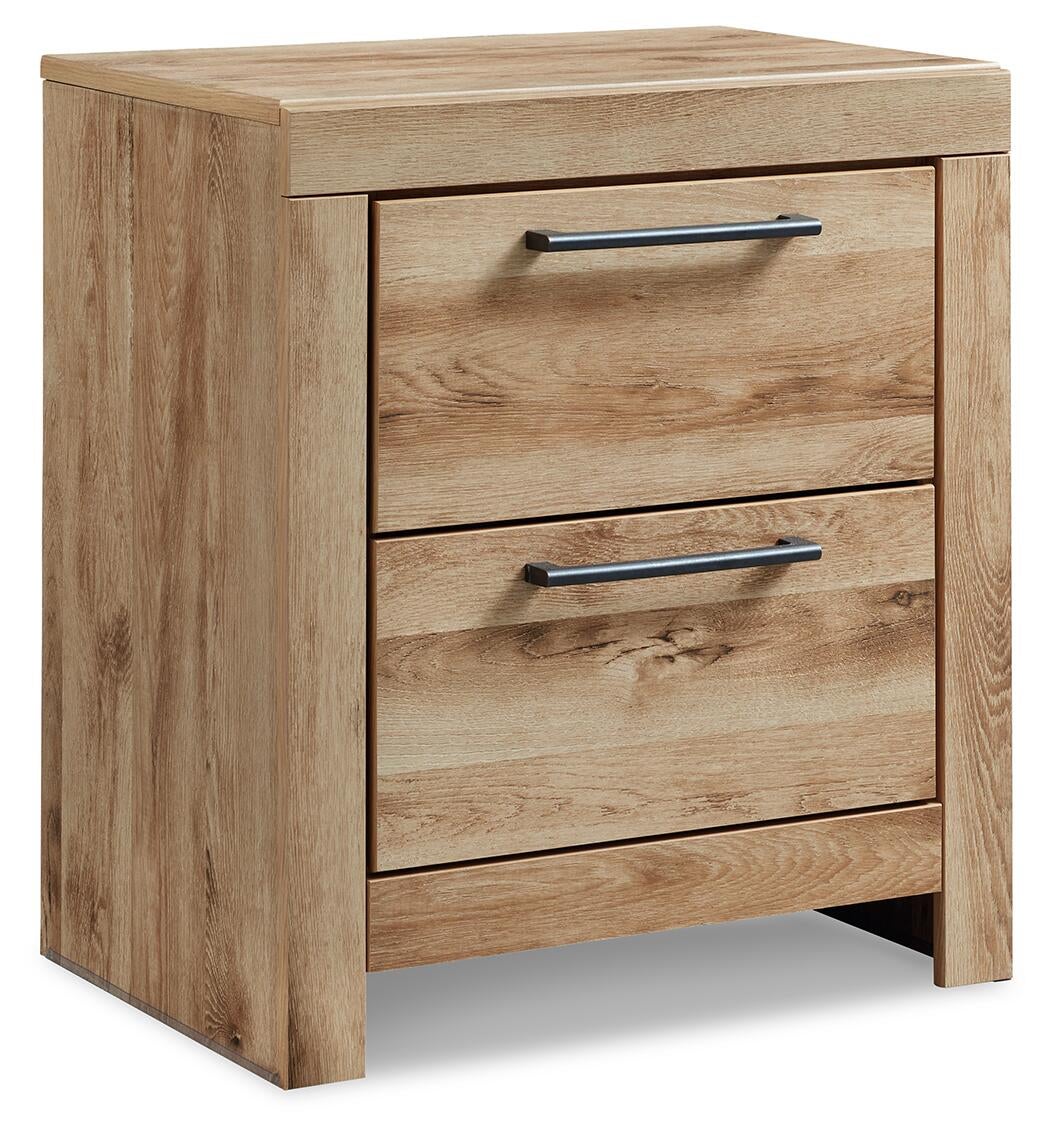 Hyanna King Panel Storage Bed with 2 Under Bed Storage Drawers, Dresser, Mirror and Nightstand