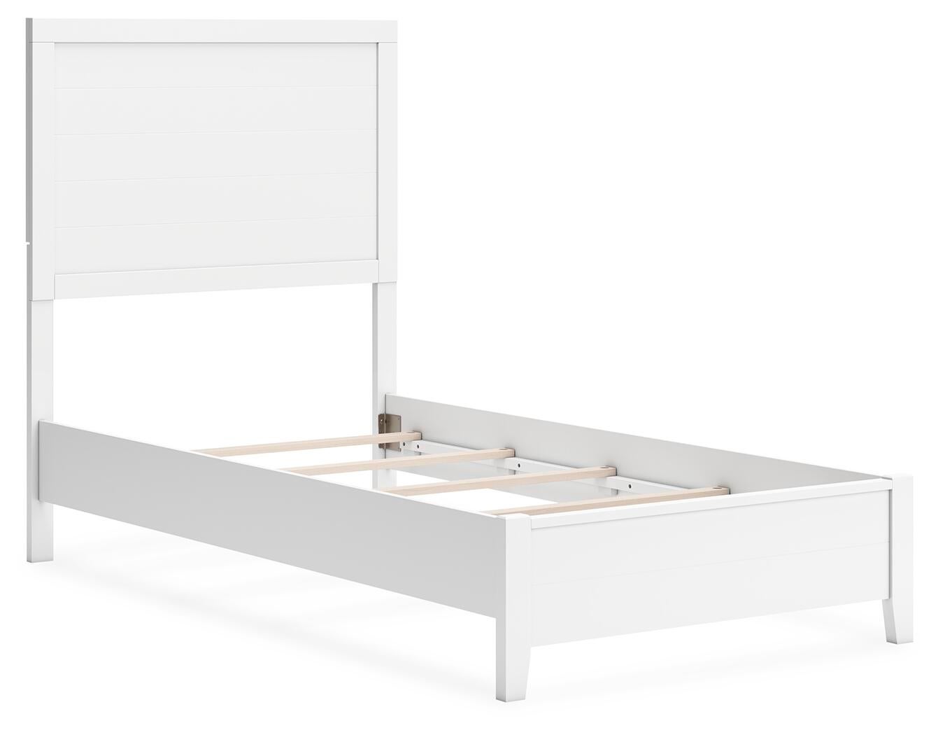 Binterglen Twin Panel Bed with Mirrored Dresser and Nightstand