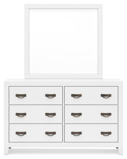Binterglen Twin Panel Bed, Dresser, Mirror, Chest and Nightstand