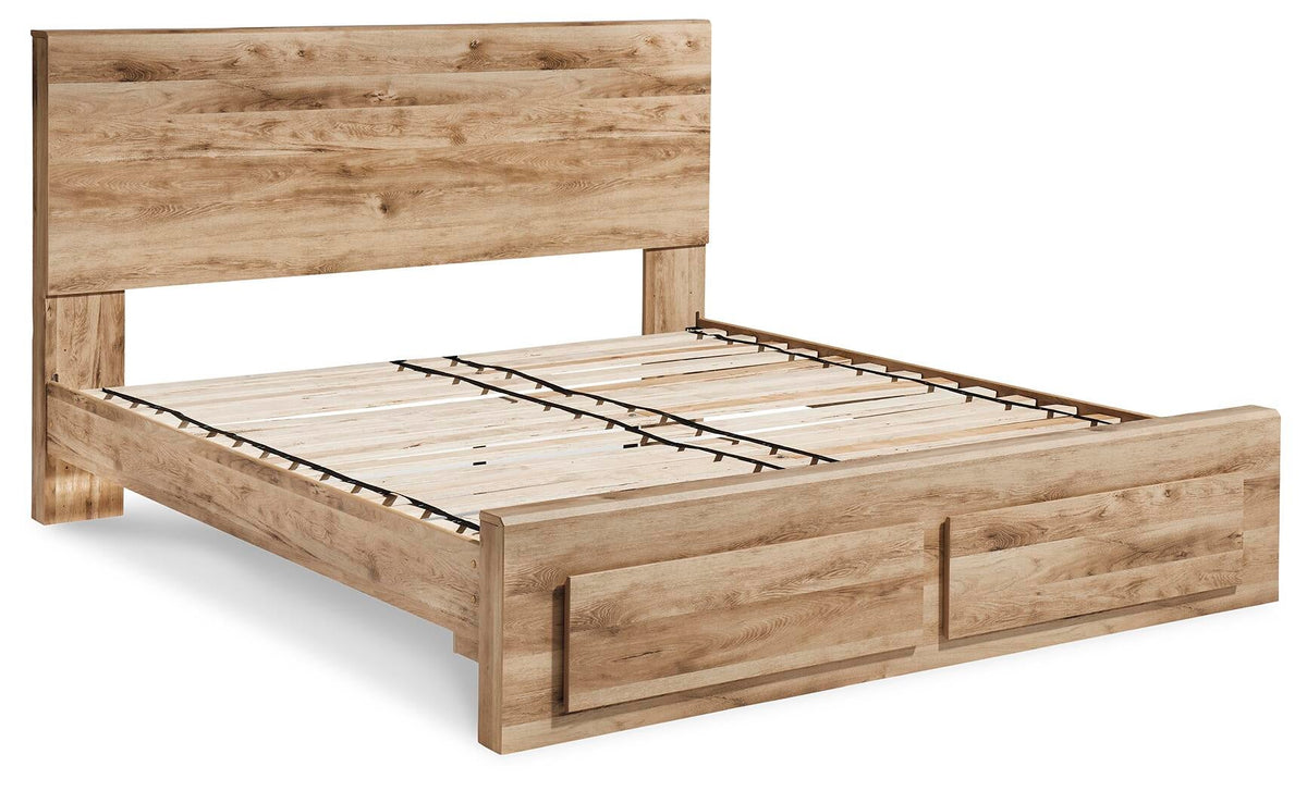 Hyanna Queen Panel Storage Bed, Dresser and Mirror