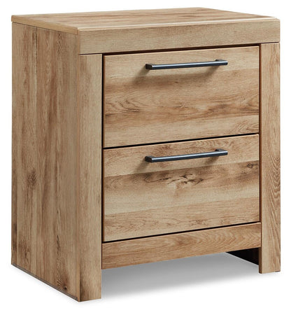 Hyanna Queen Panel Storage Bed with 1 Under Bed Storage Drawer, Dresser, Mirror and Nightstand