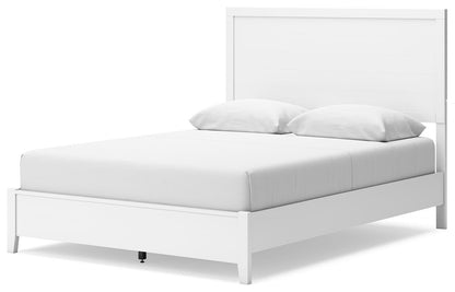 Binterglen Queen Panel Bed with Mirrored Dresser and Nightstand