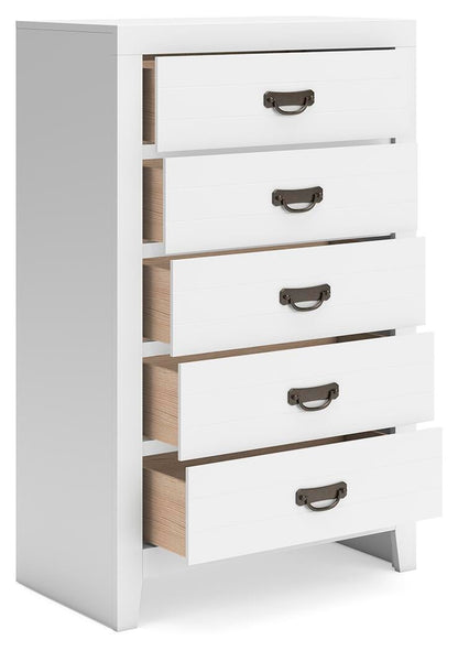 Binterglen Queen Panel Bed, Dresser, Mirror, Chest and Nightstand