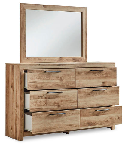 Hyanna Full Panel Storage Bed, Dresser, Mirror and Nightstand
