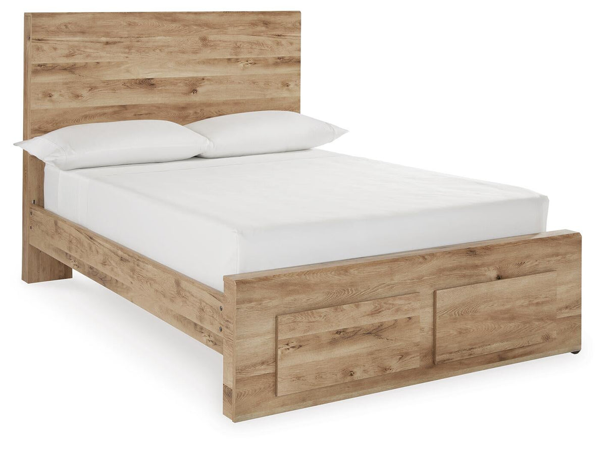 Hyanna Full Panel Storage Bed, Dresser, Mirror and Nightstand