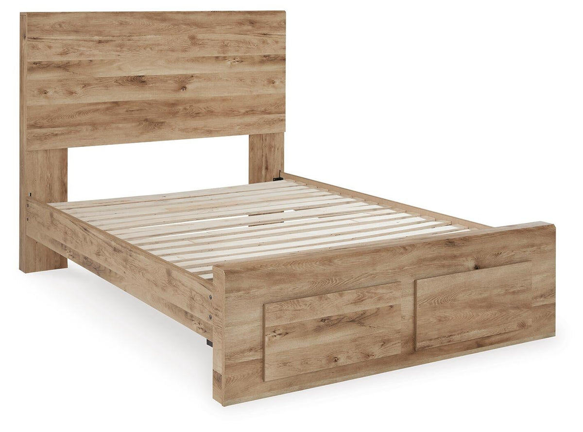 Hyanna Full Panel Storage Bed, Dresser, Mirror and Nightstand