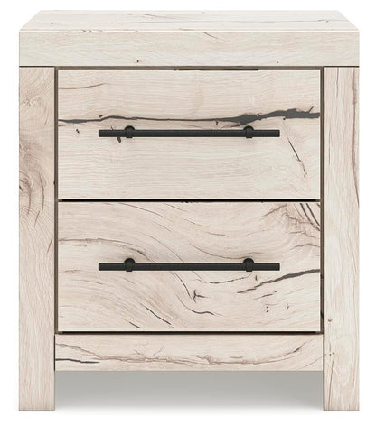 Lawroy Queen Panel Bed with Storage, Dresser, Mirror and Nightstand