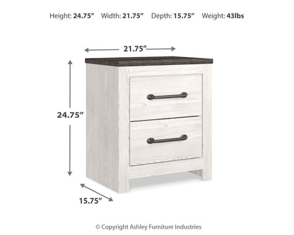 Gerridan Queen Panel Bed with Mirrored Dresser and Nightstand