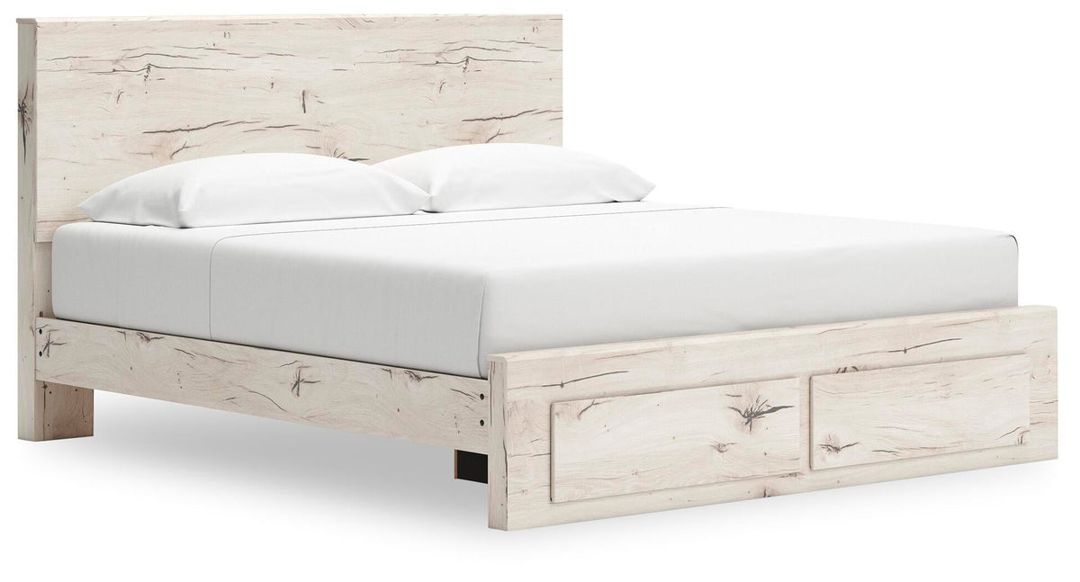 Lawroy King Panel Storage Bed, Dresser and Mirror
