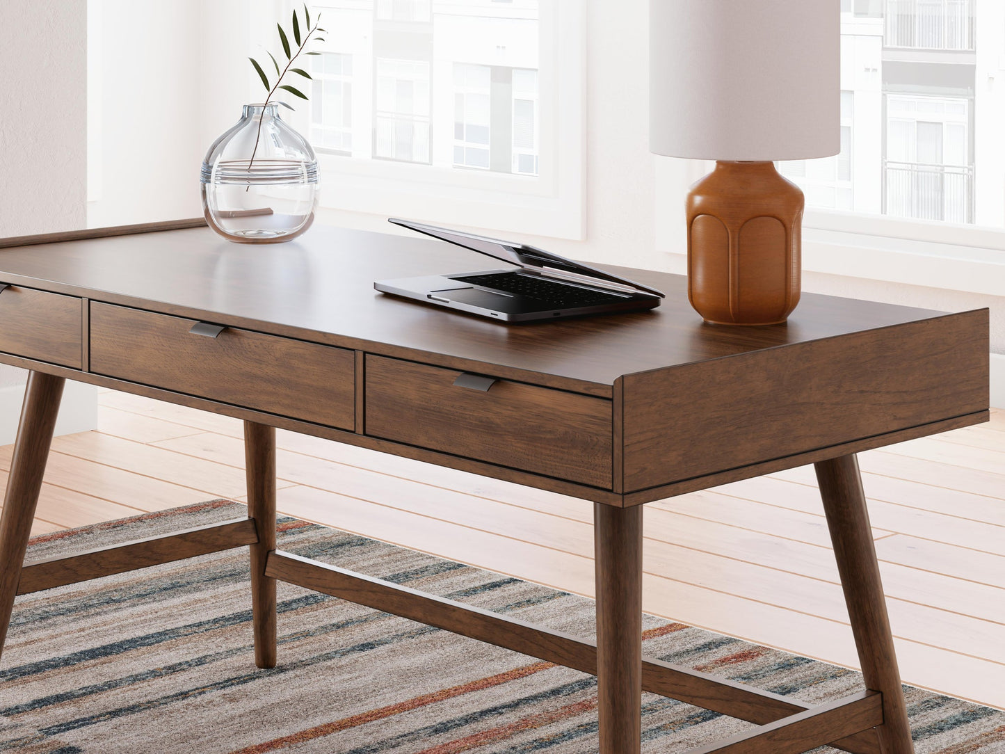 Ashley Express - Lyncott Home Office Desk with Chair and Storage