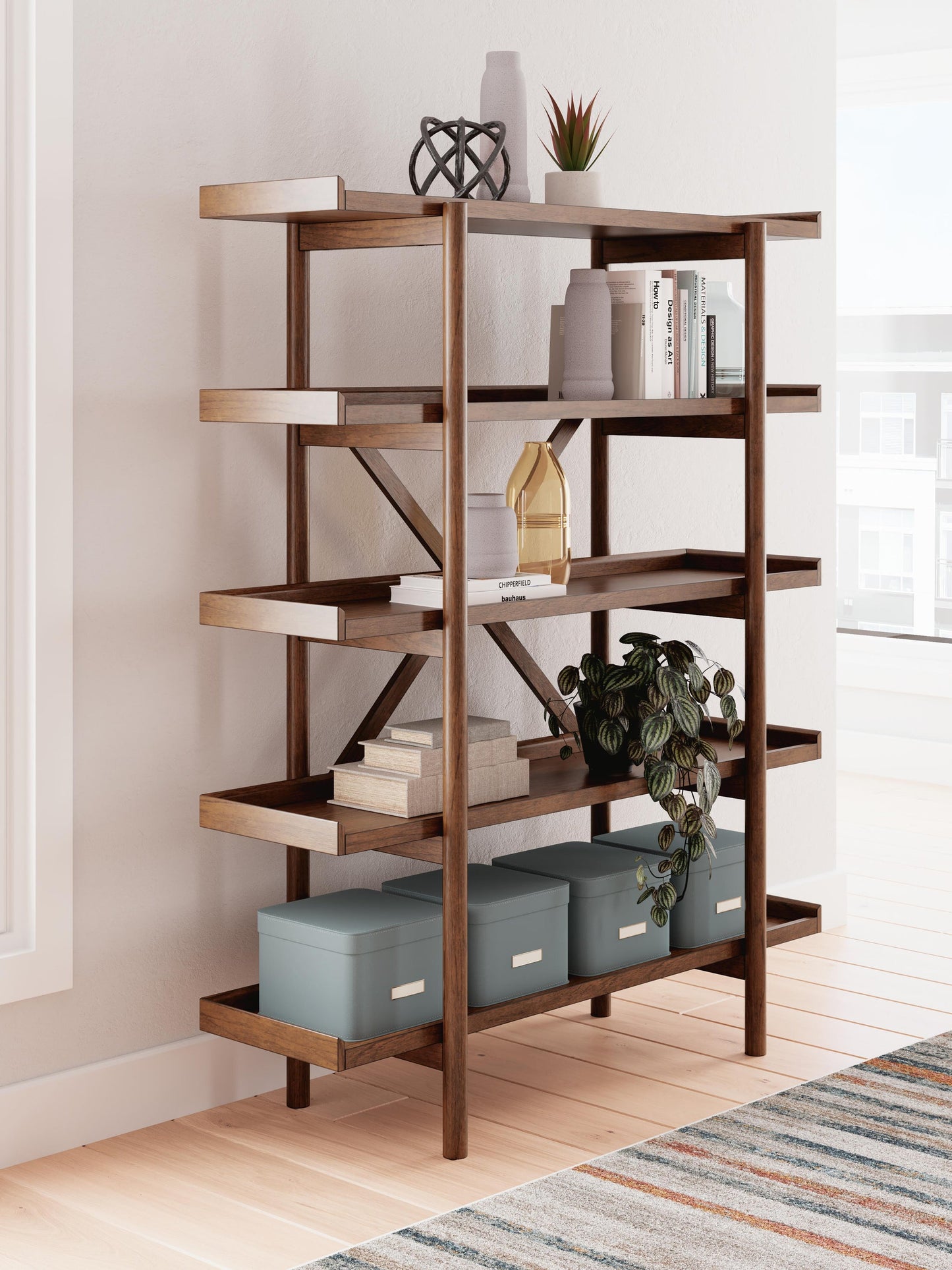 Ashley Express - Lyncott Home Office Desk with Chair and Storage