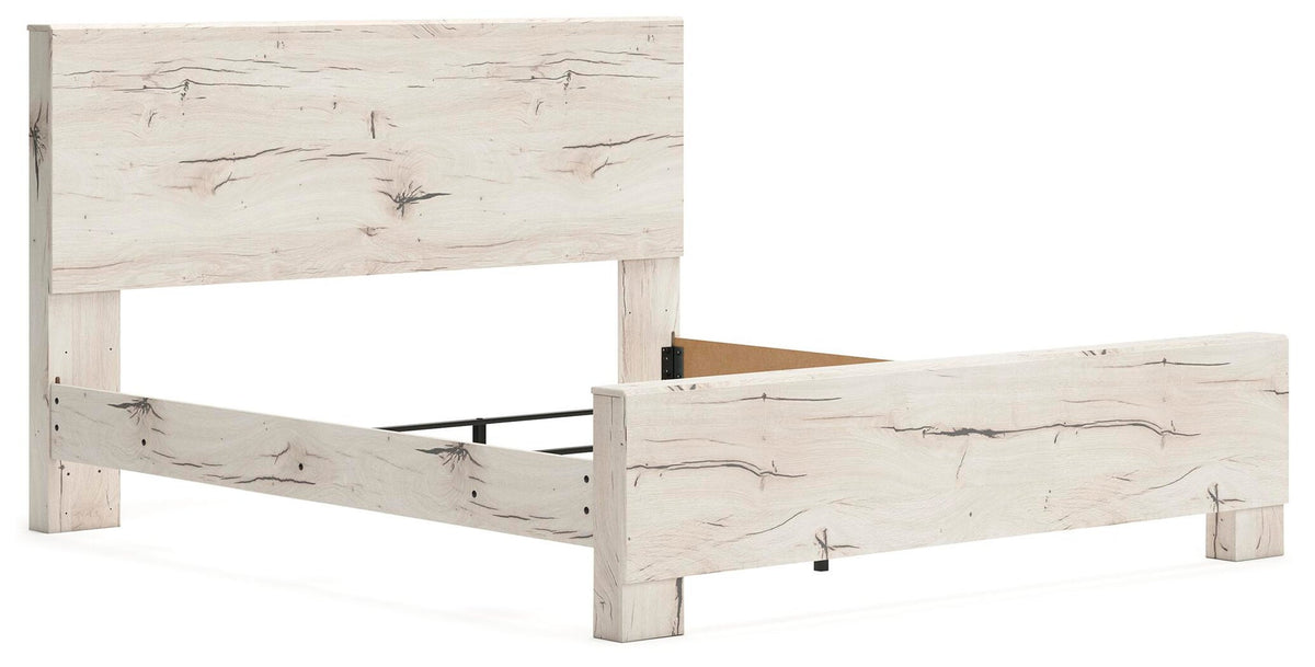 Lawroy King Panel Bed, Dresser, Mirror and Nightstand