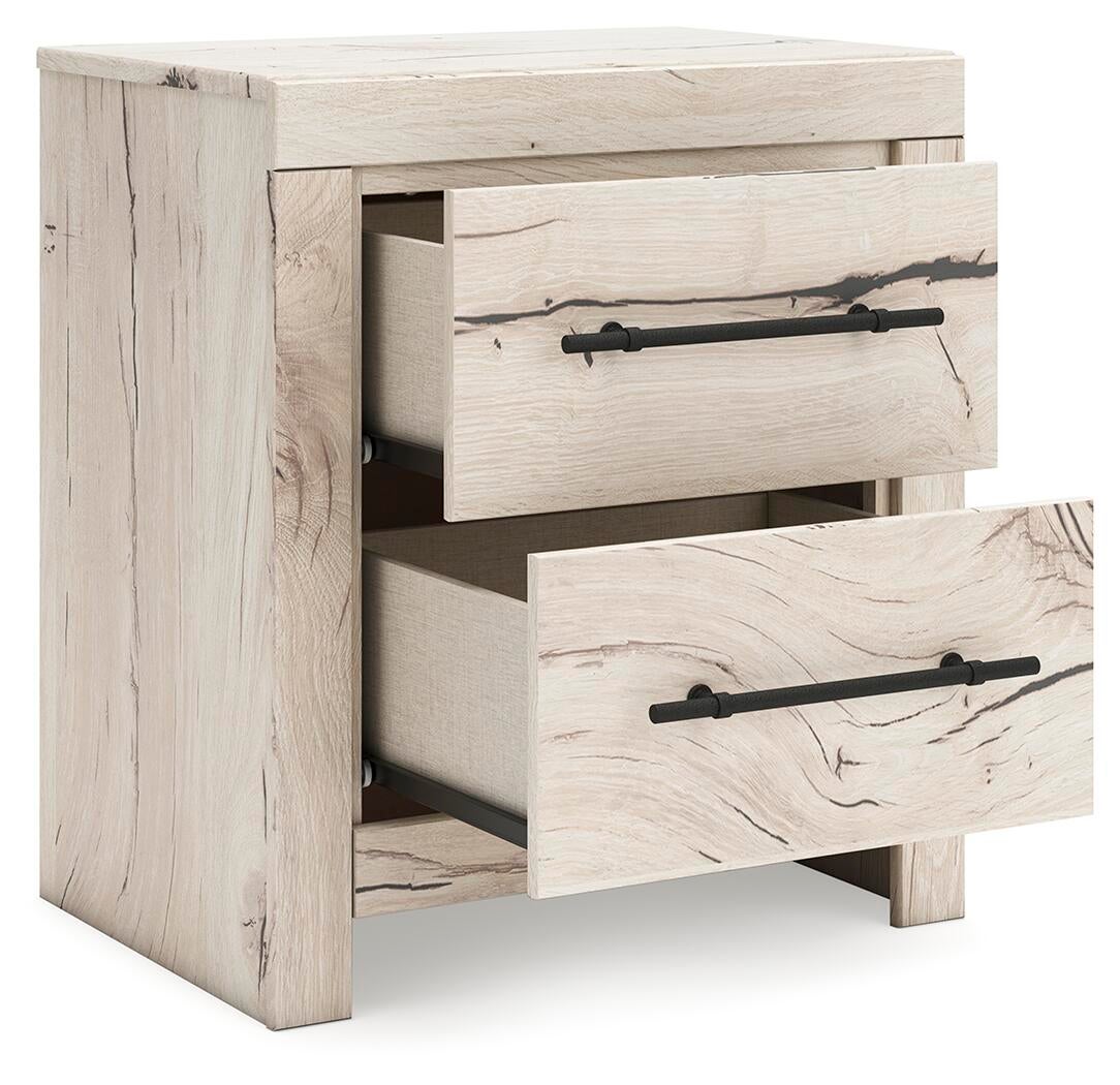 Lawroy Queen Panel Storage Bed, Dresser, Mirror and Nightstand