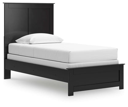 Maribel Twin Panel Bed, Dresser, Mirror and Nightstand