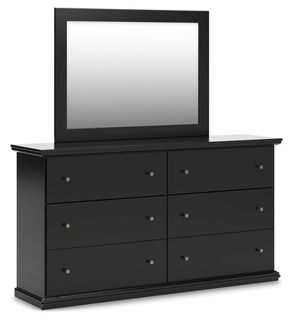 Maribel Queen Panel Bed, Dresser, Mirror and Nightstand