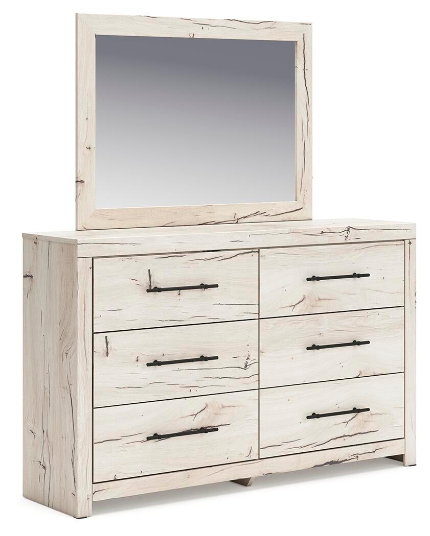 Lawroy Queen Panel Headboard, Dresser, Mirror and Nightstand