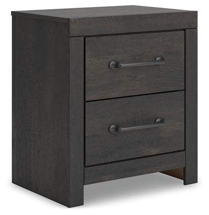 Delmorta Twin Panel Storage Bed, Dresser, Mirror and Nightstand