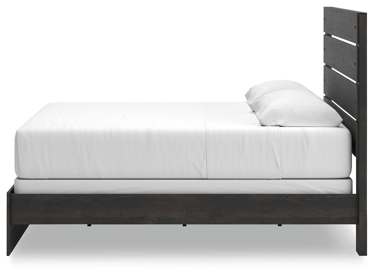 Delmorta King Panel Bed, Dresser and Mirror