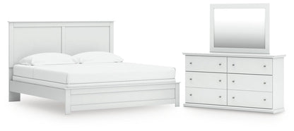 Bostwick Shoals King Panel Bed, Dresser and Mirror