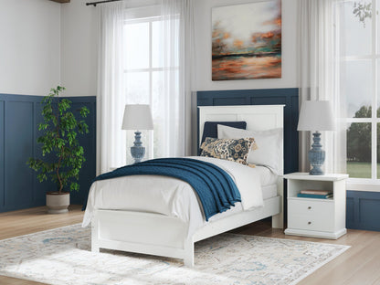 Bostwick Shoals Twin Panel Bed, Dresser, Mirror and Nightstand