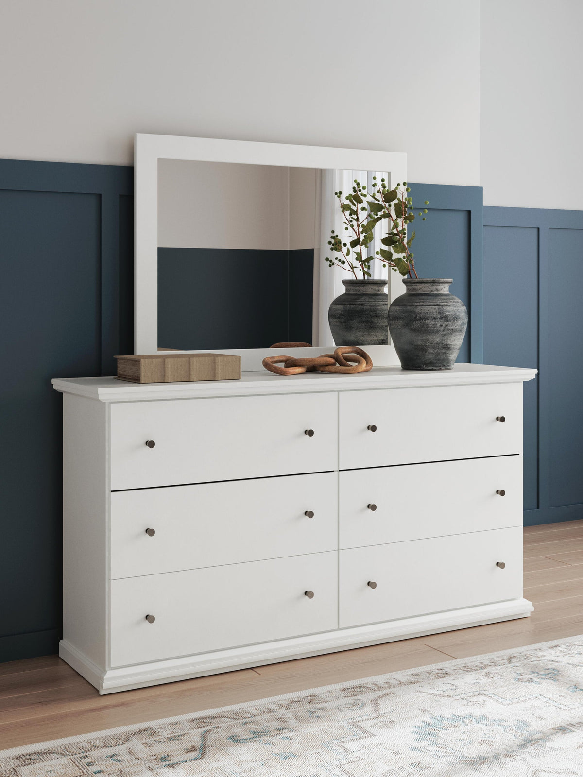 Bostwick Shoals Twin Panel Bed, Dresser, Mirror and Nightstand