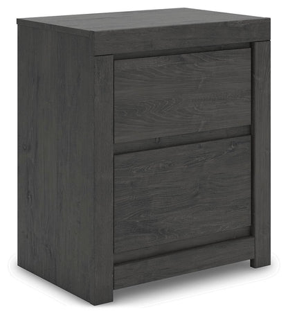 Parlayon King Panel Storage Bed, Dresser, Mirror and Nightstand