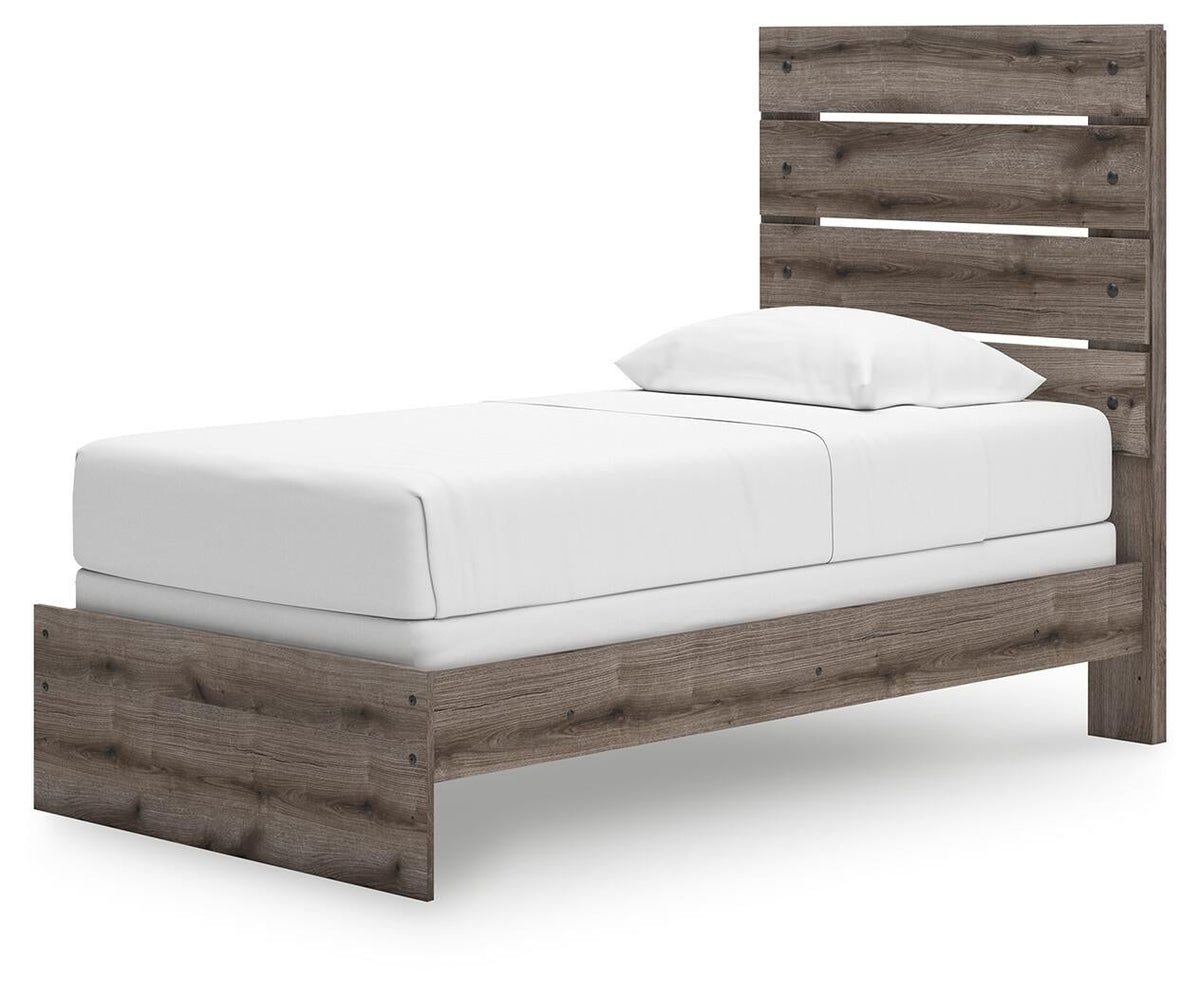 Urbanoore Twin Panel Bed, Dresser, Mirror and Nightstand
