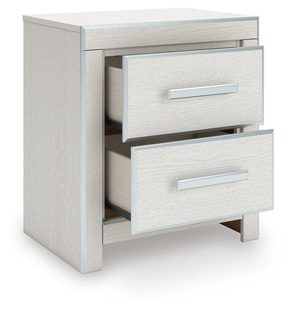 Birmonton Queen Upholstered Panel Bed, Dresser, Mirror and Nightstand