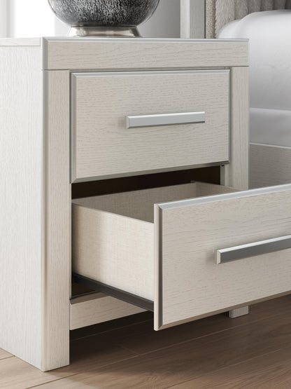 Birmonton Queen Upholstered Panel Bed, Dresser, Mirror and Nightstand