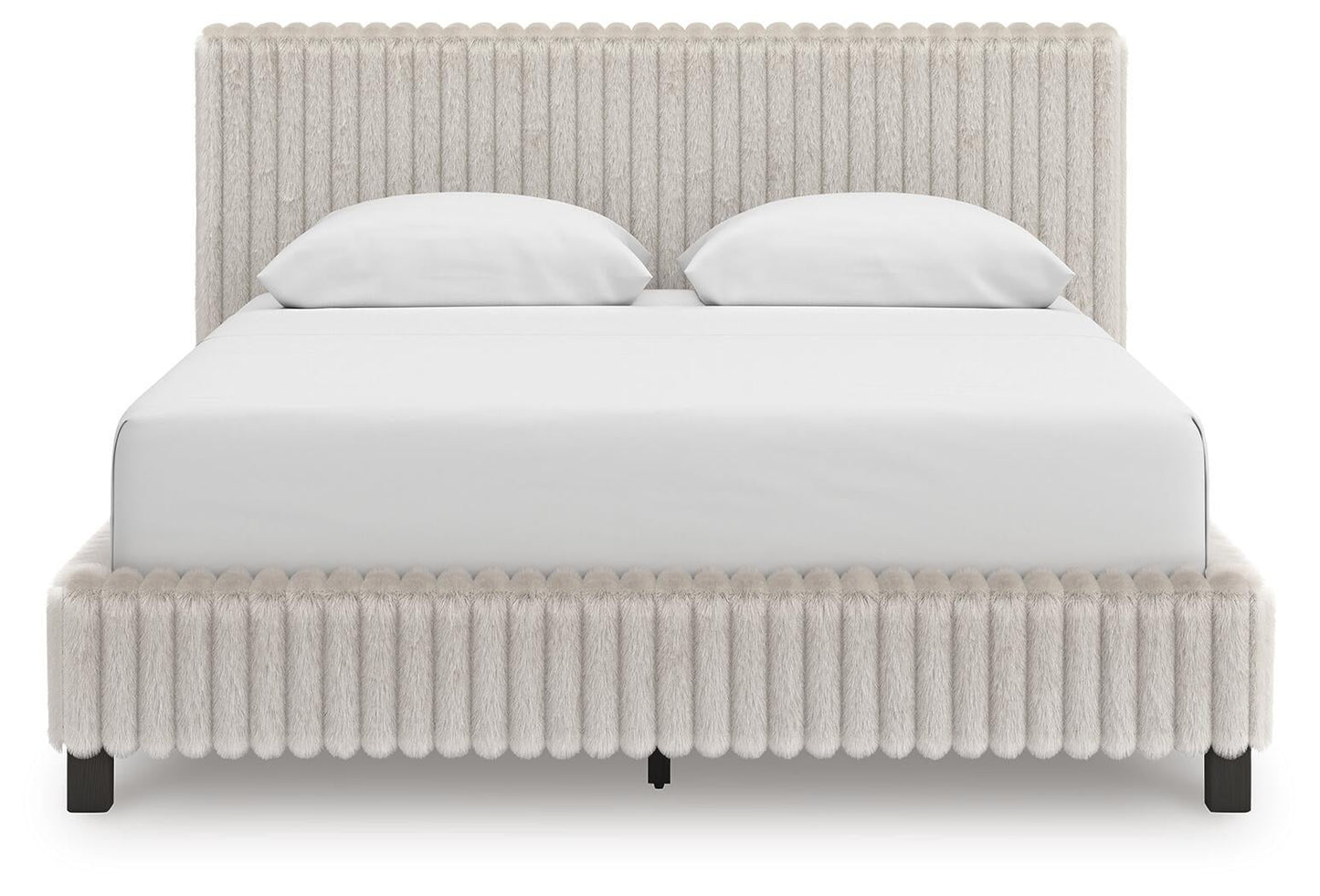 Birmonton Queen Upholstered Bed, Dresser, Mirror and Nightstand