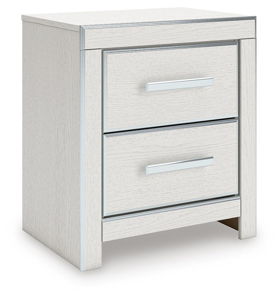 Birmonton Queen Upholstered Panel Platform Storage Bed, Dresser, Mirror, Chest and Nightstand