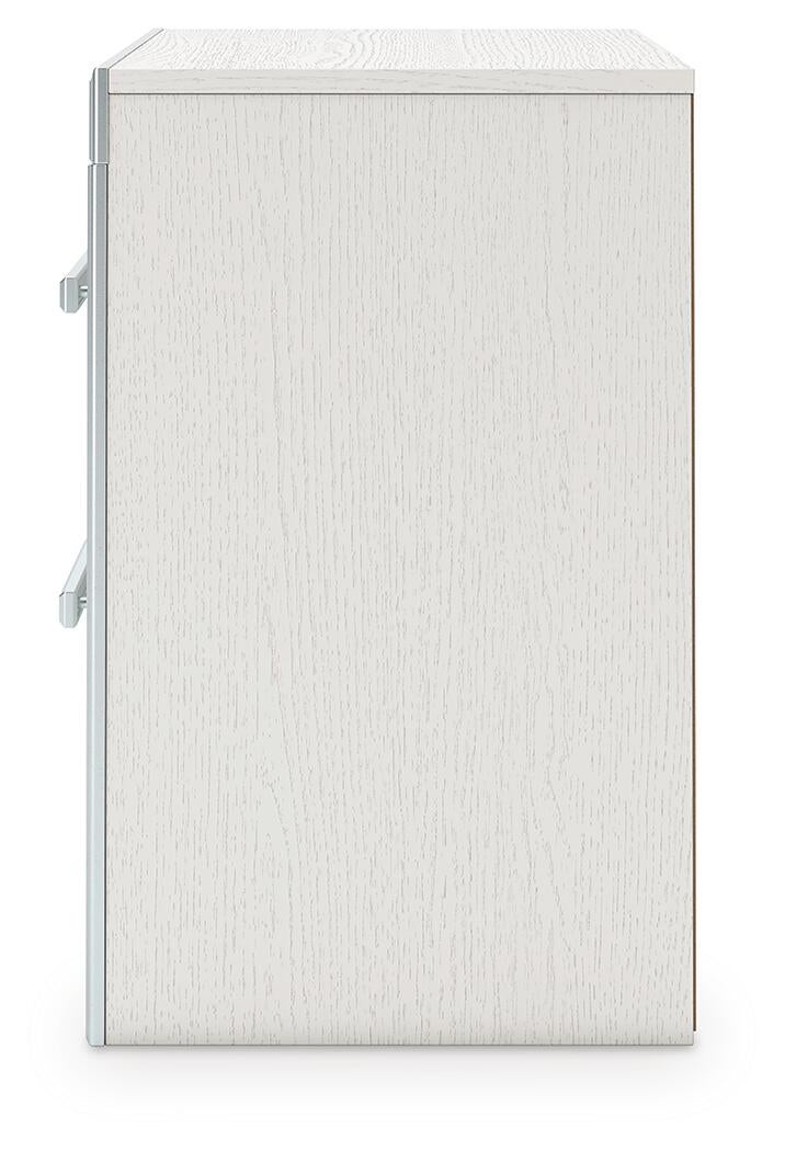 Birmonton Queen Upholstered Panel Platform Storage Bed, Dresser, Mirror, Chest and Nightstand